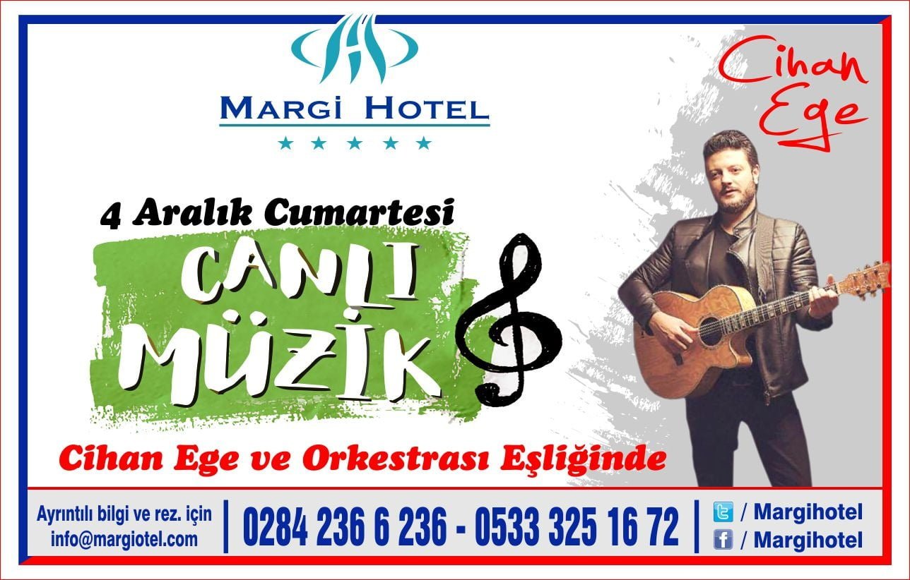 Canlı Müzik 4 Aralık Cumartesi 2021